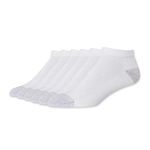 Hanes Men's Cust Low Cut Socks, WHITE, 6 US