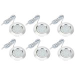 CICMOD 6PCS Interior Spot Light 12V 3W Recessed Ceiling Downlight for Camper Van Caravan Motorhome Boat Cool White