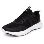 Nautica Men's Sneakers - Comfortable & Stylish Casual Lace-Up Athletic Footwear Shoes for Walking and Running -Ruvio, Black White-ruvio, 9.5