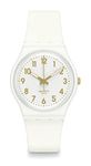 Swatch Gent BIOSOURCED White Bishop Quartz Watch