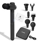 Bondir Massage Gun R2 [Relief + Recover] with Extension, Professional Deep Tissue Percussion Massager for Muscle and Athletes, Portable, Handheld, Quite, High-Intensity, Adjustable Speed, 6 Heads