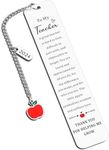 Back to College Gifts for Teacher Bookmark for Women Men Teacher Appreciation Gifts for Best Teacher Thank You Gifts Teacher Valentine Gift Book Lovers Best Friend Graduation Gifts Bulk for Teacher