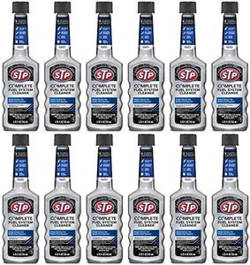 STP Fuel System Cleaner and Stabilizer by STP, Fuel System Cleaner for Cars, Trucks, Motorcycles, 5.25 Fl Oz Each, 12 Pack