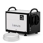 Lienuis 110 Pint Basement Crawl Space Dehumidifier, Commercial Industrial Dehumidifier with Drain Hose, Whole Home, Intelligent Humidity Control, Auto Defrost, Memory Starting