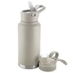 Hack Athletics Premium Stainless Steel Insulated Water Bottle, Water Bottle for Gym, School, Home, Office, Water Bottle for Men, Women, Girls & Boys, BPA Free Material 100% Leakproof | 950ML (Beige)