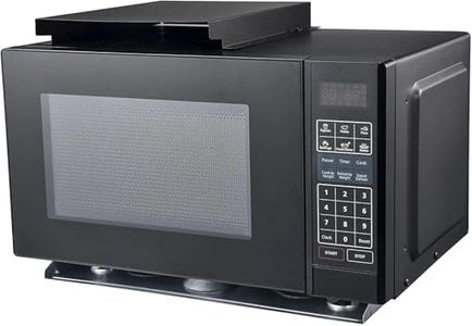 RV Built-In Microwave Oven with Trim Kit – 0.9 Cu Ft, 900W Power, 10 Power Levels – Stainless Steel Compact Microwave for Motorhomes, Campers & Travel Trailers - MCG992ARB Black