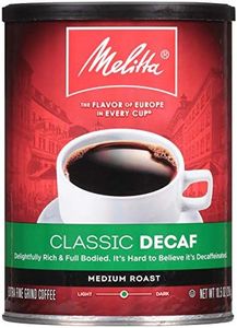 Melitta Classic Decaf Coffee, Medium Roast, Extra Fine Grind, 10.5 Ounce Can (Pack of 6) 63 Ounces Total