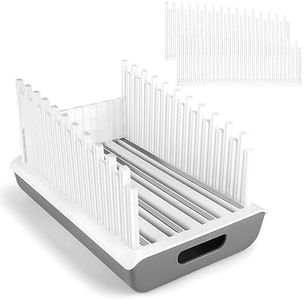 YONGAIJIA Bread Slicer Guide for Homemade Bread with 304 Stainless Steel Sheet and Storage Tray、3-Slice Thickness，Adjustable Width Making Tools for Cake、Bagels、toast.