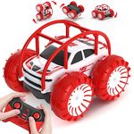 MaxTronic Direct Charge Remote Control Cars, Waterproof 360° Flip Stunt Car, ON/OFF Cool LED Monster Truck 2.4GHz 4WD Indoor Outdoor Kids RC Toy Gift ideas for Boys Girls