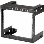 StarTech.com 8U 19" Wall Mount Network Rack - 12" Deep 2 Post Open Frame Server Room Rack for Data/AV/IT/ Communication/Computer Equipment/Patch Panel w/Cage Nuts & Screws 200lb Capacity (RK812WALLO)