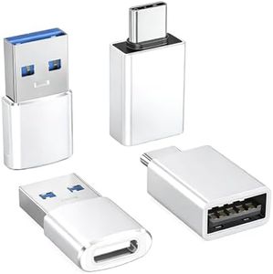 Basesailor USB to USB C Adapter 4Pack USB C to USB A 3.0 Charger Converter