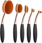 Yoseng Oval Foundation Brush 5 Pcs Toothbrush makeup brushes Fast Flawless Application Liquid Cream Powder Foundation