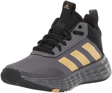 adidas Own The Game 2.0 Basketball Shoe, Grey Five/Matte Gold/Core Black, 6 US Unisex Big Kid