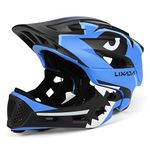 Lixada Kids Full Face Helmet Detachable Full Face Kids Bike Helmet Children Sports Safety Helmet for Cycling Skateboarding Roller Skating