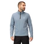 Regatta Mens Thompson Half Zip Light Thermal Fleece Jacket, Grey Mirage