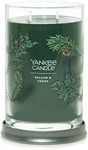 Yankee Candle Balsam & Cedar Scented, Signature 20oz Large Tumbler 2-Wick Candle, Over 60 Hours of Burn Time - Christmas | Holiday Fragrance