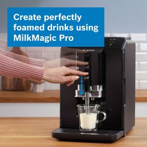 Bosch Serie 2 Bean to Cup Coffee Machine – In-Cup Milk Frother, Piano Black