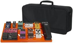 Gator Aluminum Guitar Pedal Board with Carry Bag Large: 23.75" x 10.66" | Orange Pedalboards (GPB-BAK-OR)