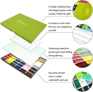Kuretake Gansai Tambi 36-Color Watercolour Paint Set