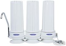 Smart Countertop Water Filter System | Crystal Quest (Triple, White - Polypropylene)