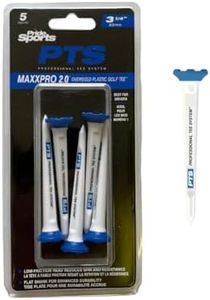 Pride Sports Maxx Pro 2.0 PTS Plastic Tees, Blue, 3-1/4 Inch Height (Pack of 5)
