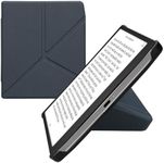 kwmobile Origami Case Compatible with Pocketbook Era/Era Color Case - Slim PU Leather Cover with Stand - Dark Blue