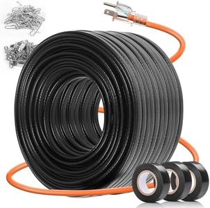 200FT(3FT~160FT) Water Pipe Heat Cable for Pipe Freeze Protection, Pipe Heating Cable for Metal And Plastic Home Pipes, Energy-Saving Heat Trace Cable Keeps Water Flowing, 120V 5W/ft