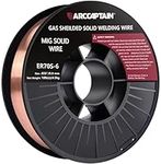 ARCCAPTAIN Mig Welding Wire, .035 Welding Wire ER70S-6 10Lbs Gas Solid Carbon Steel Low Splatter & High Levels of Deoxidizers Mig Welding Wire Compatible with Lincoln Miller Forney Harbor Welder