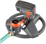 Gardena 69-84BZMX ZoomMaxx 2,400 Sq Ft, Adjustable Sprinkler with Built in Timer Weighted Base for Flexible and Precise Watering, Compatible with Any Hose Brand, Made in Germany