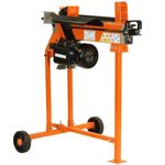 FM8T-TC 5-Ton Electric Log Splitter with Workbench, Guard & Stand – 2200W Motor – Splits Logs up to 370mm – Pre-Filled with Oil – Ideal for Small to Medium Wood Burners