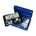 STEELMASTER Compact Steel Security Case, Includes 2 Keys, 9.75 x 3.5 x 7 Inches, Color May Vary (28347)