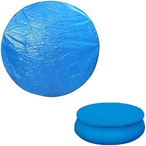 Pool Cover, 10FT Solar Pool Cover, Paddling Ground Swimming Pool Covers, Pool Solar Cover Rainproof Dust Covers Protection Cloth (2PCS Round)