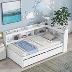DNChuan Twin Size Platform Bed with