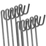 ANSIO Fencing Pin 1.2m Long 8mm Thick Steel Fencing Pins Road Pins Non-Galvanised Metal Pins for Temporary Outdoor Garden Decking & Fencing (10 Pack)