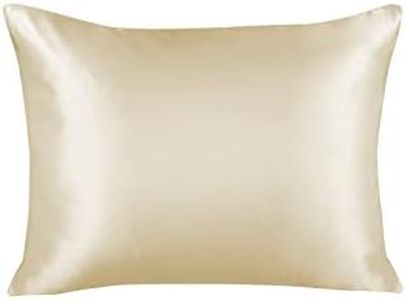 Luxury Ivory Satin Pillow Case w/Hidden Zipper, King