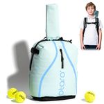 Otaro Tennis Bag Kids (Blue) | Tennis Racket Bag for Children |Seperated Shoe Pocket & Safety Lightning Straps | German Company |