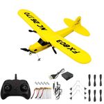 Ouhgnoh RC Airplane 2.4GHz Remote Control Airplane Gyro Easy to Fly Birthday for Beginner Kids Boys (Yellow)