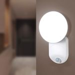 Rechargeable Motion Sensor Wall Light with Remote - Magnetic Wireless Wall Lights with Adjustable Angle, Battery Operated Motion Sensor Wall Light for Shed Loft Porch Garage Hallway Stair Bathroom