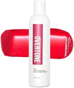 Overtone Daily Color Depositing Conditioner - 8oz Temporary Coloring Conditioner w/Shea Butter & Coconut Oil - Refresh Color & Prevent Fading - Vegan & Cruelty-Free, Pink for Brown is Rapsberry Pink