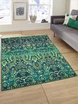 STATUS Contract 5 x 7 Feet Multi Printed Vintage Persian Carpet Rug Runner for Bedroom/Living Area/Home with Anti Slip Backing (5 x 7, Multi #11)