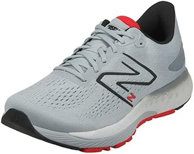 New Balance Men's Fresh Foam X 880 V12 Running Shoe, Light Aluminum/True Red, 8