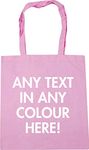 Hippowarehouse Personalised Tote Shopping Gym Beach Bag 42cm x38cm, 10 litres