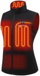 Venustas Women's Softshell Heated Vest with Battery,Lightweight Heated Golf Vest for Women Black