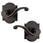 Baldwin Madrina, Interior Passage Door Reversible Lever for Hallway/Closet/Rooms, Non-Locking Door Handle, in Venetian Bronze