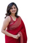 C J Enterprise Women's Pure Soft Kanjivaram Silk Saree for Wedding Kanchipuram Pattu Sarees Banarasi Cotton Latest Sari With Blouse Piece Design Wear ladies new sadi Party 2024 (Yatri) (Red)