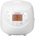 CUCKOO CR-0633F | 6-Cup (Uncooked) Micom Rice Cooker | 11 Menu Options: White Rice, Brown Rice & More, Nonstick Inner Pot, Made in Korea | White