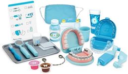 Melissa & Doug Super Smile Dentist Kit for Kids Role Play Toys for 3+ Year Old Girls Educational Toys for 3 Year Old Boys Montessori Kids Toys Age 3,8.89 x 27.18 x 34.29 centimeters