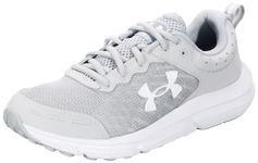 Under Armour Men's Charged Assert 10 Running Shoe, (100) Mod Gray/Mod Gray/White, 11.5 X-Wide