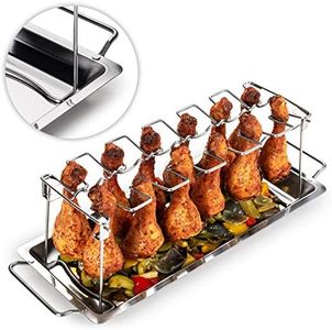 Blumtal Support Poulet - Support Cuisse De Poulet – Support Poulet Barbecue - Acier Inoxydable Robuste pour 12 Cuisses de Poulet, Passe au Lave-Vaisselle