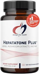 Designs for Health Liver Support Capsules - Hepatatone Plus with Milk Thistle, NAC, Schisandra - Mushroom Extracts for Cleanse + Immune Support - Liver Detox Supplement for Men + Women (120 Capsules)